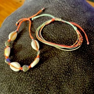 two really cute and colorful bracelets